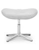 Flegg Ottoman / Hocker Wit Leer