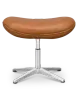 Flegg Ottoman / Hocker Cognac / Bruin Leer