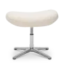 Flag Ottoman / Hocker Wit Boucle