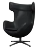 Flegg Chair Zwart Leer