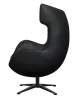 Flegg Chair Zwart Leer