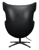 Flegg Chair Zwart Leer