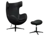 Flegg Chair Zwart Leer