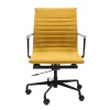 Cavel CD 117 Bureaustoel Oker Linnen | Zwart Frame