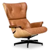 Cavel Lounge Chair Cognac/Bruin Leer | Essen Schalen