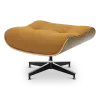 Cavel Lounge Chair Ottoman / Hocker Bruin Bouclé | Walnoot Schaal