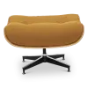Cavel Lounge Chair Ottoman / Hocker Bruin Bouclé | Walnoot Schaal