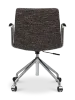 Cavel Lincoln Bureaustoel | Bruin OTE Stof | Chroom