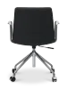 Cavel Lincoln Bureaustoel | Zwart PU Leer | Chroom