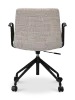 Cavel Lincoln Bureaustoel | Zand OTE Stof | Mat Zwart