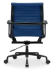 Cavel CD 117 Bureaustoel Blauw Linnen | Zwart Frame