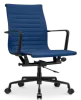 Cavel CD 117 Bureaustoel Blauw Linnen | Zwart Frame