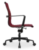 Cavel CD 117 Bureaustoel Rood Linnen | Zwart Frame