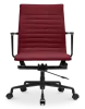 Cavel CD 117 Bureaustoel Rood Linnen | Zwart Frame