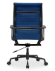 Cavel CD 119 Bureaustoel Blauw Linnen | Zwart Frame