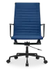 Cavel CD 119 Bureaustoel Blauw Linnen | Zwart Frame