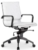 Diamond Softpad Bureaustoel Wit | Lage Rug