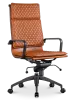 Diamond Softpad Bureaustoel Cognac | Hoge Rug