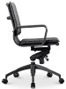 Diamond Softpad Bureaustoel Zwart | Lage Rug