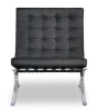 Paviljoen Chair XL Zwart Leer