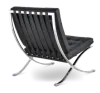 Paviljoen Chair XL Zwart Leer