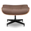 Cavel Lounge Chair Ottoman / Hocker Bruin Leer | Essen Schaal