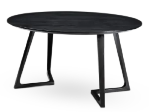 Eettafel Jensen Rond Zwart Essen