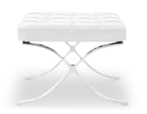 Paviljoen Ottoman Luxe Wit Volleer