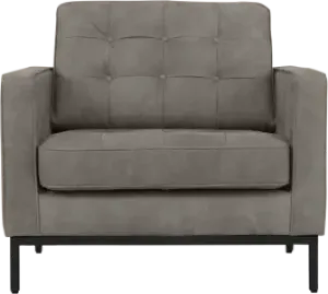Italo Chair Elegant Silver/Grey Velvet