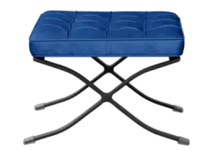 Paviljoen Ottoman Kings Blue Velvet | Black Frame