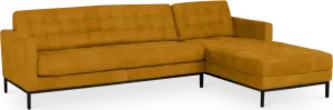 Italo Hoekbank Okergold Velvet (Hoek Links)