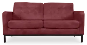 Italo Twee Zits Bordeaux Red Velvet