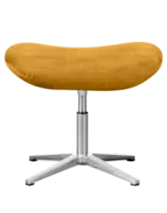 Flegg Ottoman Okergold Velvet