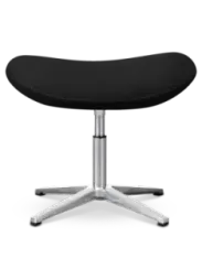 Flegg Ottoman / Hocker Zwart Kasjmier