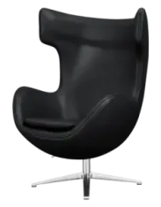 Flegg Chair Zwart Leer