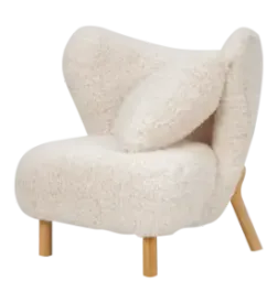 Little Kita Fauteuil Wit | Essen Pootjes (OUD MODEL)