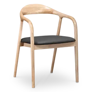 Artson Eetkamerstoel | Essen | Zwart PU Leer