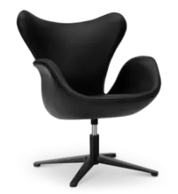 Sean Chair Zwart Leer