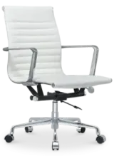 Cavel CD 117 Bureaustoel Wit Leer