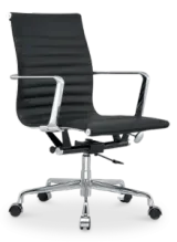 Cavel CD 117 Bureaustoel Zwart Leer