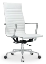 Cavel CD 119 Bureaustoel Wit Leer