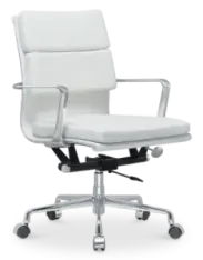 Cavel CD 217 Softpad Bureaustoel Wit Leer