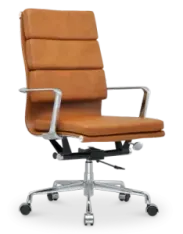 Cavel CD 219 Softpad Bureaustoel Cognac Leer