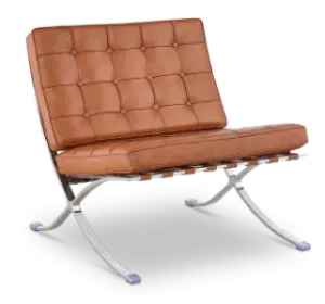 Paviljoen Chair Luxe Volleer Cognac/Bruin