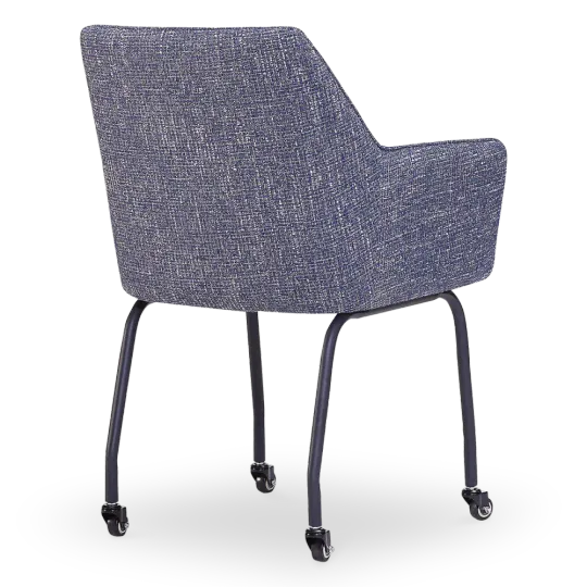 Eetkamerstoel Met Wieltjes Till | Blauw