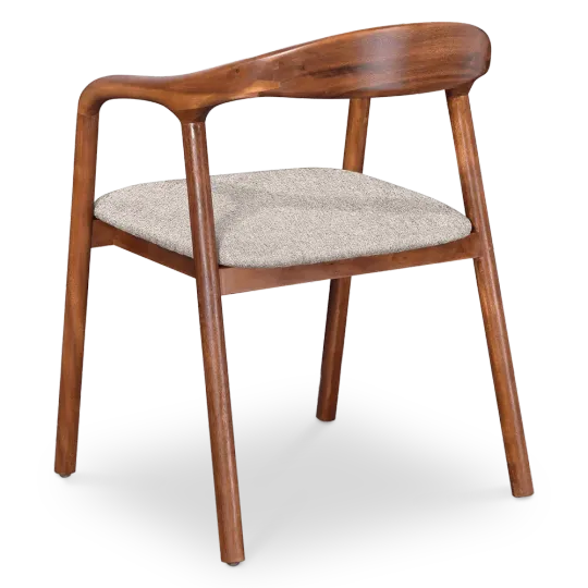 Artson Eetkamerstoel | Walnoot Hout | Zand OTE