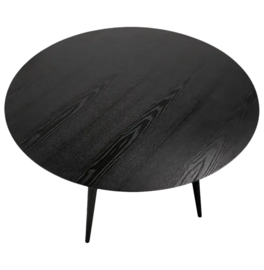 Eettafel Haner Rond Zwart Essen Groot Eettafel Haner Rond Zwart Essen Groot
