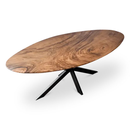 Cavel Ovale Notenhouten Tafel