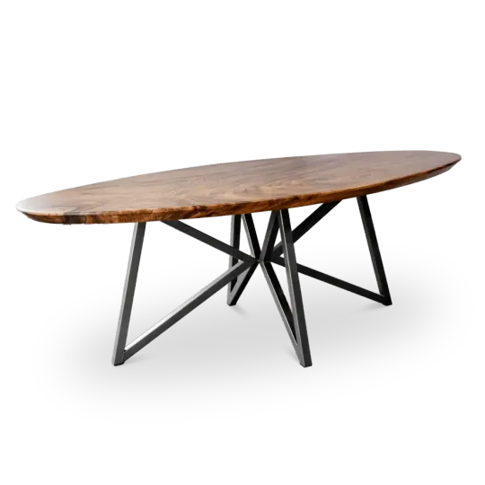 Cavel Ovale Notenhouten Tafel
