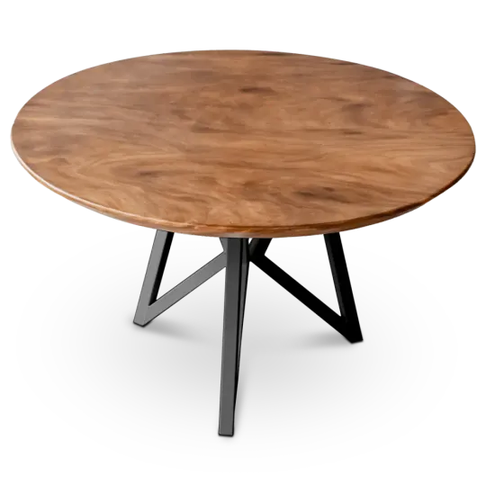 Cavel Ronde Notenhouten Tafel